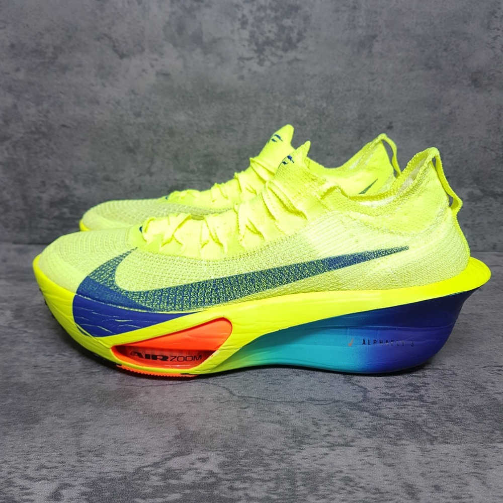 NIKE Air Zoom Alphafly Next% 3 Fast Pack Running Shoes Mens 12.5 Volt Blue